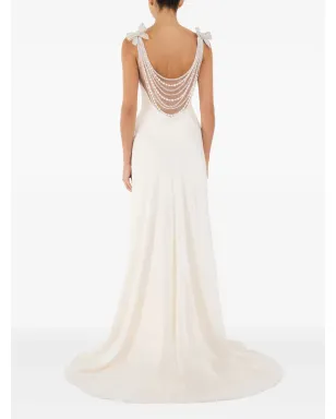  Jenny Packham Collette ビーズ装飾リボンディテール マキシドレス - サムネイル3