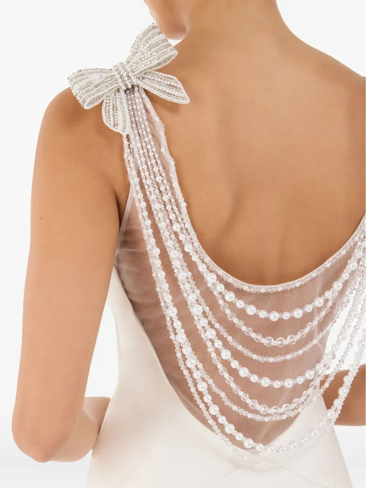  Jenny Packham Collette ビーズ装飾リボンディテール マキシドレス - 画像4