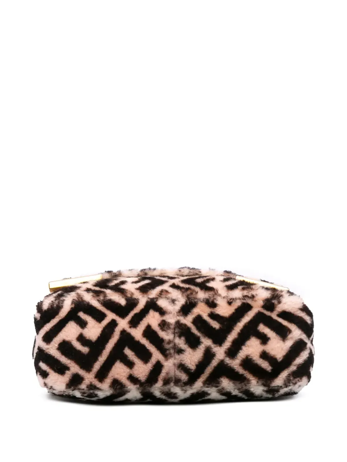 Fendi Pre-Owned Zucca シアリング ダブルF バゲット サッチェル - 画像4