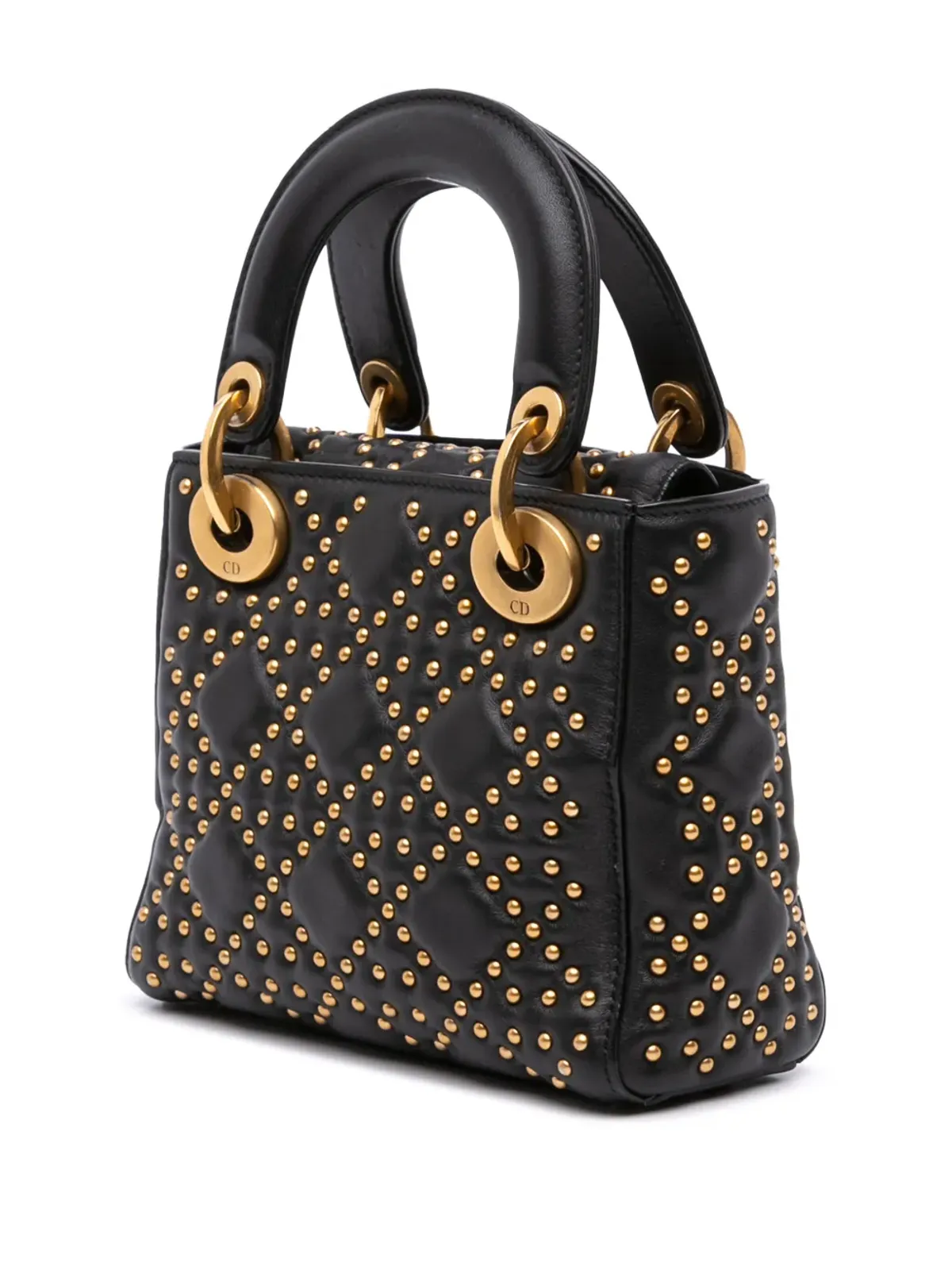 Christian Dior レディ Dior サッチェル ラムスキン カンネージュ スタッズ付き - 画像3