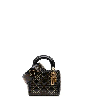 Christian Dior Pre-Owned 2017年 ミニ パテント キャナージュ スタッズ レディ Dior サッチェル - サムネイル1