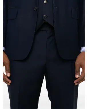 Canali ノッチド・ラペル・スーツ（3点セット） - ブルー - サムネイル5