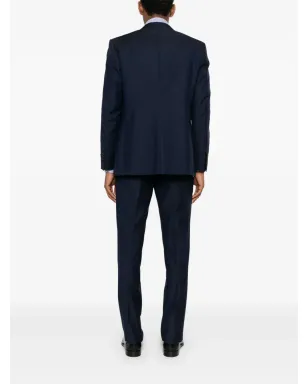Canali ノッチド・ラペル・スーツ（3点セット） - ブルー - サムネイル3