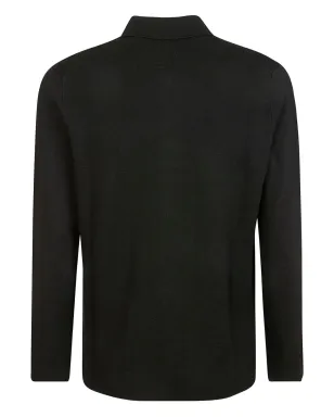 Filippo De Laurentiis カットアウェイカラーシャツ ブラック - サムネイル2