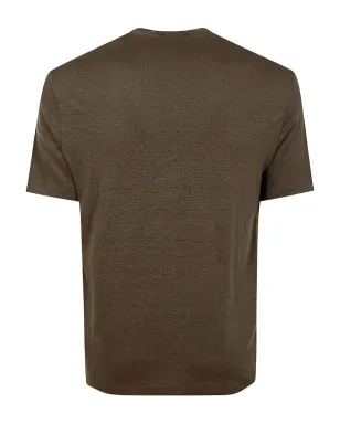 Filippo De Laurentiis 短袖リネンTシャツ - ブラウン - サムネイル2