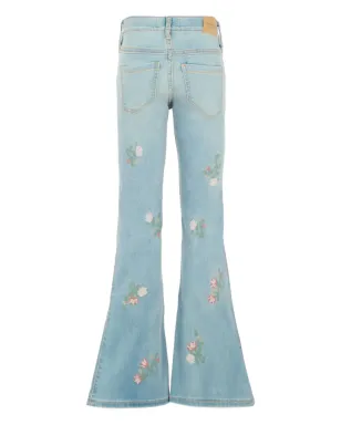 ABERCROMBIE FITCH KIDS 花柄刺繍ジーンズ - ブルー - サムネイル2