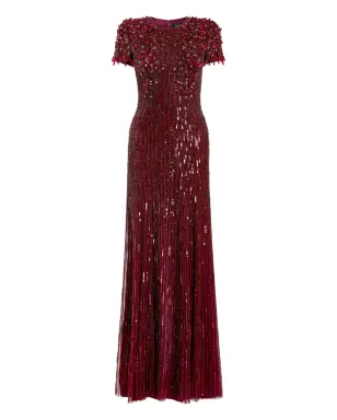 Jenny Packham エリザ ビーズ付きマキシドレス - サムネイル1
