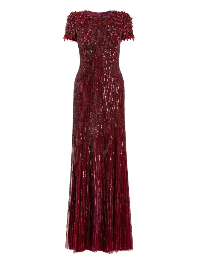 Jenny Packham Jenny Packham エリザ ビーズ付きマキシドレスの商品画像