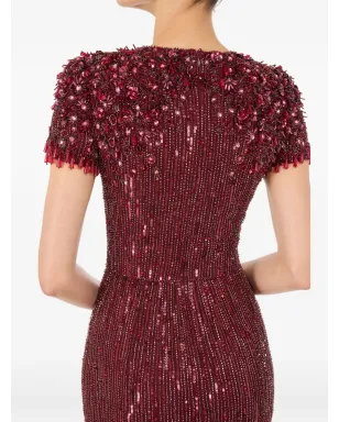 Jenny Packham エリザ ビーズ付きマキシドレス - サムネイル5