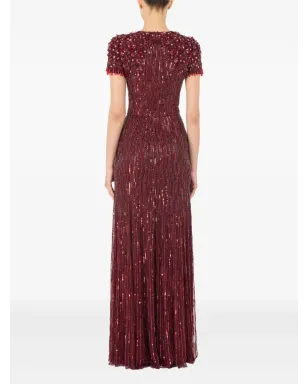 Jenny Packham エリザ ビーズ付きマキシドレス - サムネイル3
