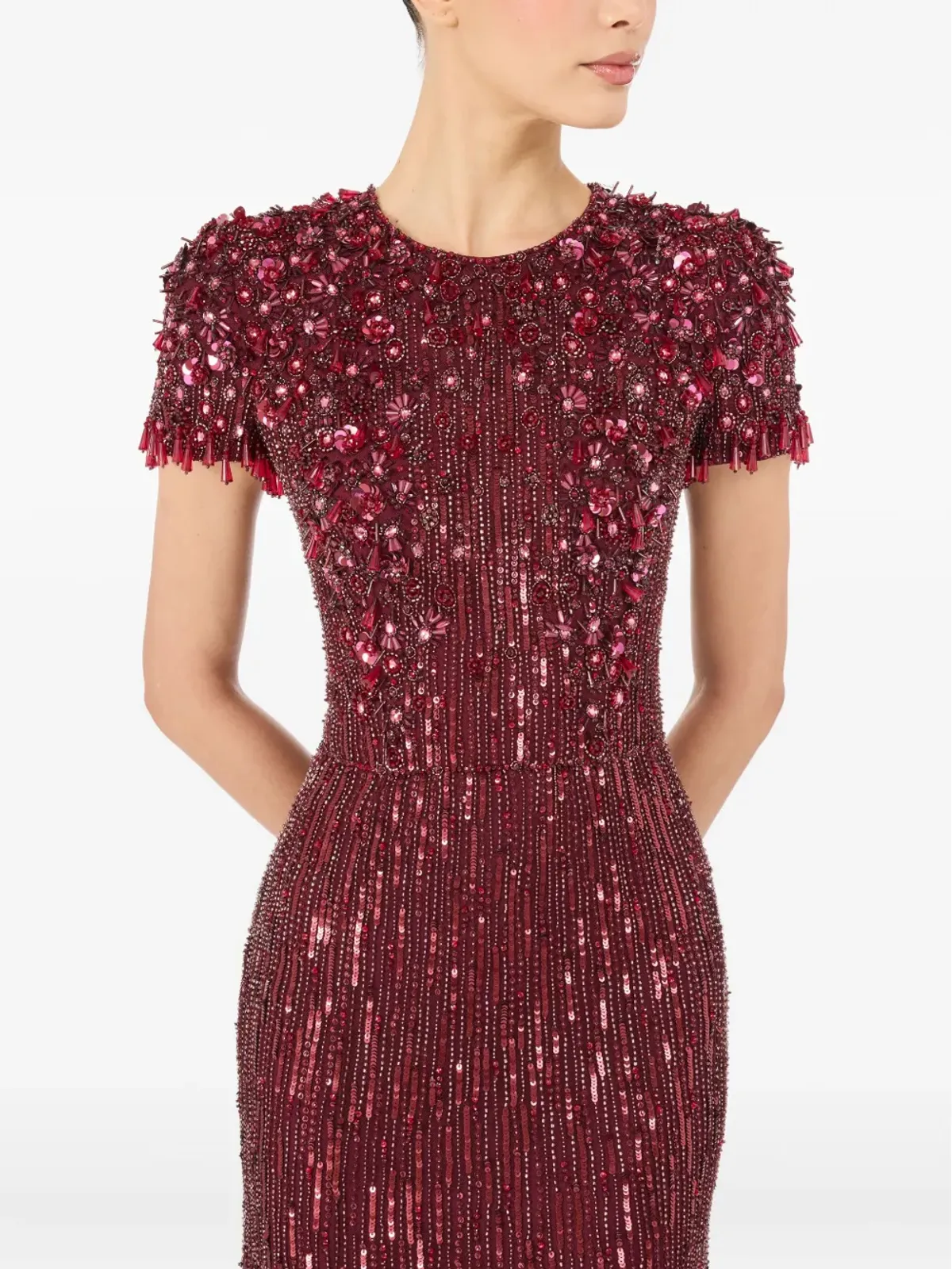 Jenny Packham エリザ ビーズ付きマキシドレス - 画像4