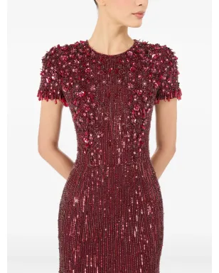 Jenny Packham エリザ ビーズ付きマキシドレス - サムネイル4