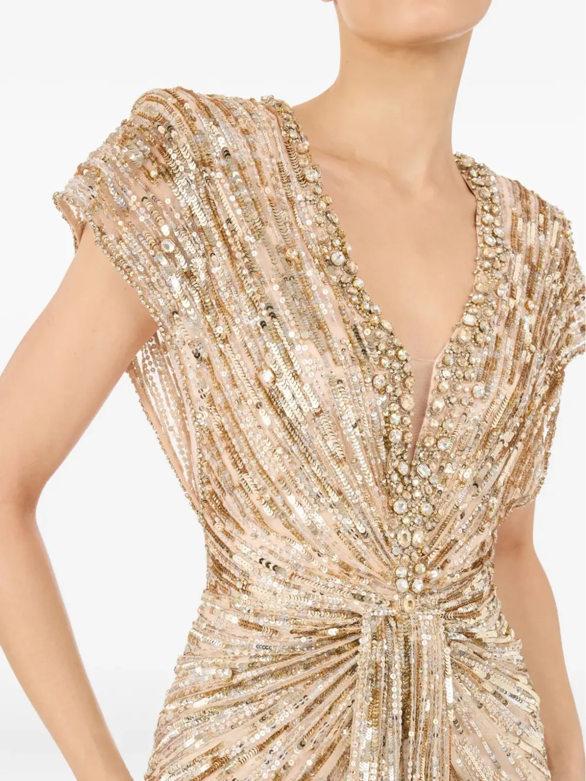 Jenny Packham ラシー マキシドレス - 画像5