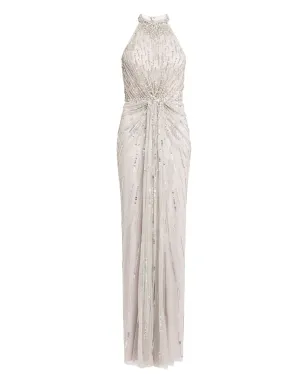 Jenny Packham カーメン マキシドレス - グレー - サムネイル1