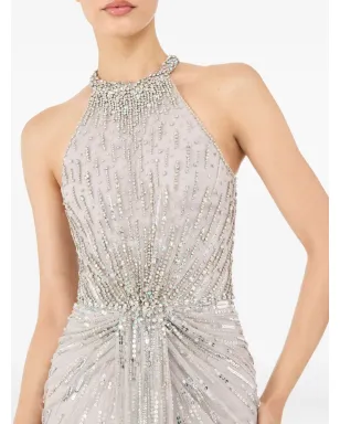 Jenny Packham カーメン マキシドレス - グレー - サムネイル5