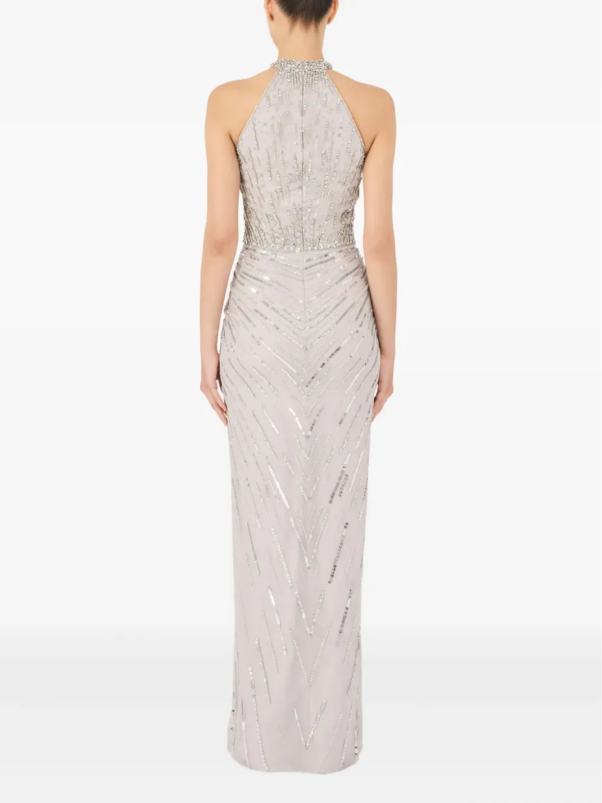 Jenny Packham カーメン マキシドレス - グレー - 画像3