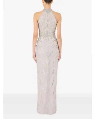 Jenny Packham カーメン マキシドレス - グレー - サムネイル3