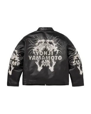 Supreme × Yohji Yamamoto レザー ジャケット - ブラック - サムネイル2