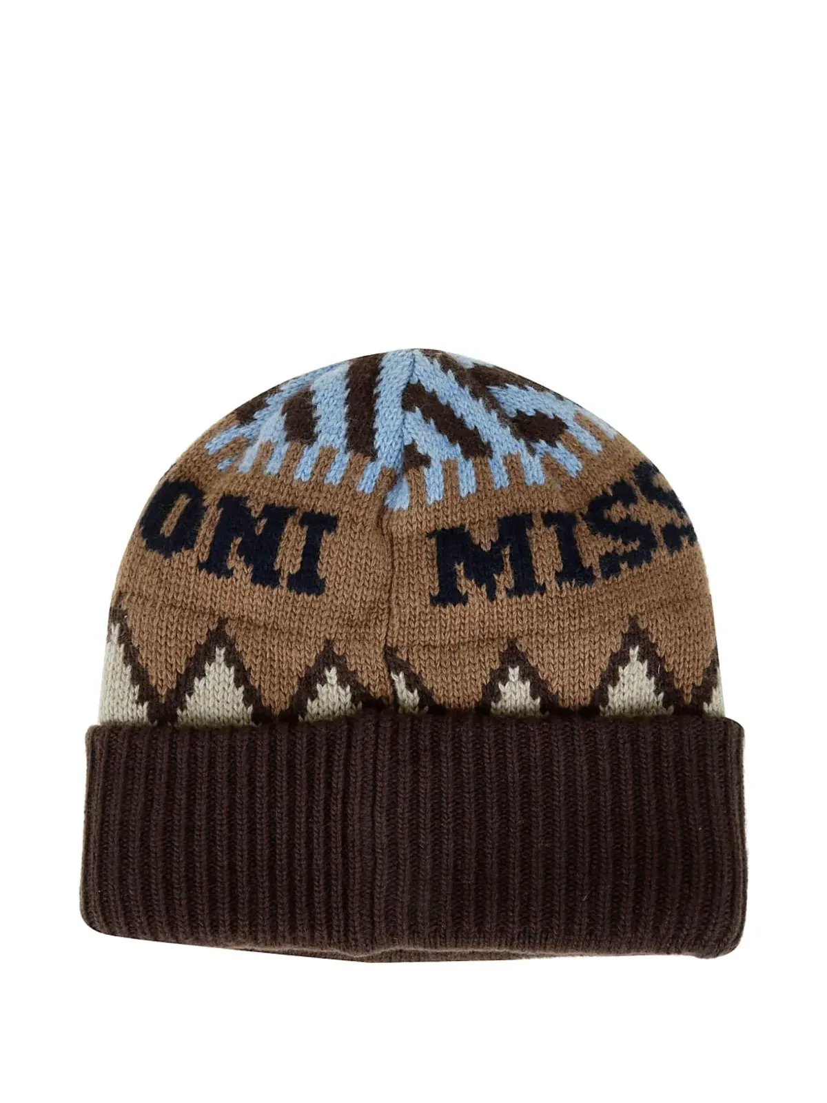 Missoni インターシャ編みニット帽 - Brown - 画像2