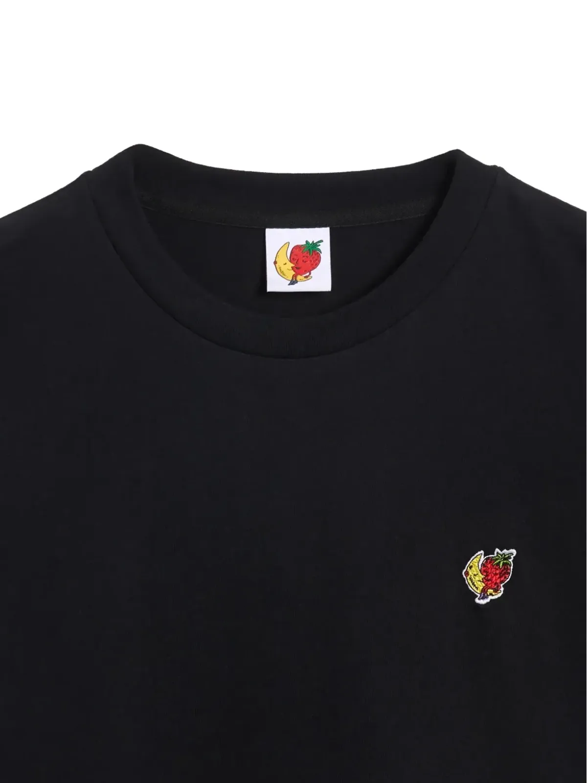 Sky High Farm 刺繍フルーツロゴ Tシャツ ブラック - 画像3