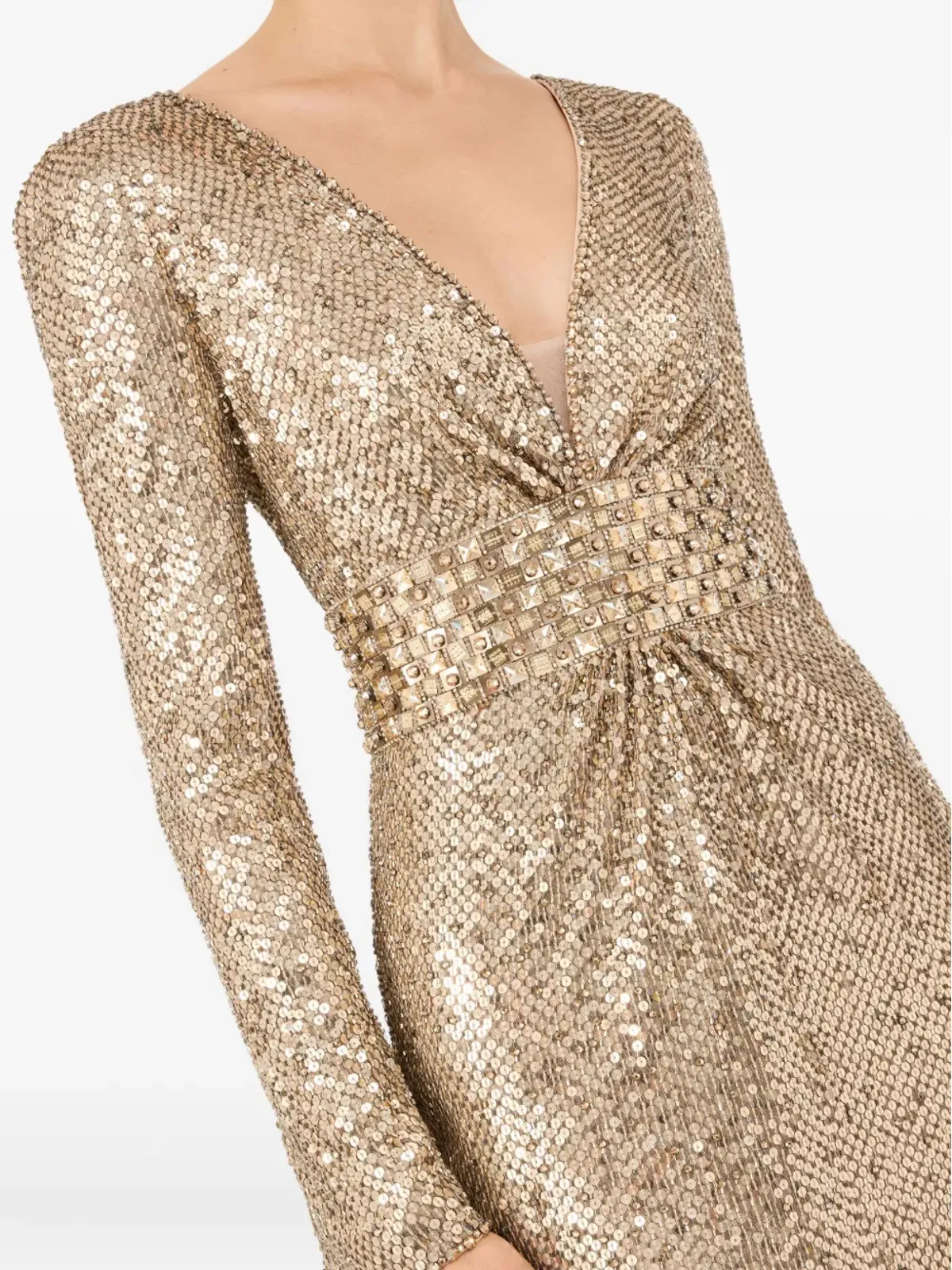 Jenny Packham ジュン スパンコール装飾マキシドレス - 画像5