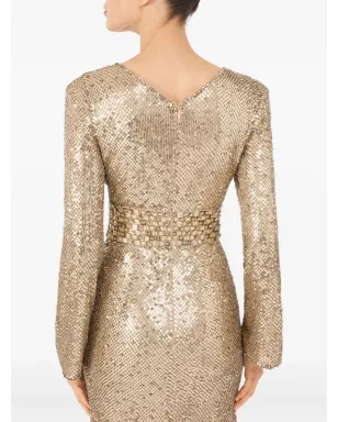 Jenny Packham ジュン スパンコール装飾マキシドレス - サムネイル4