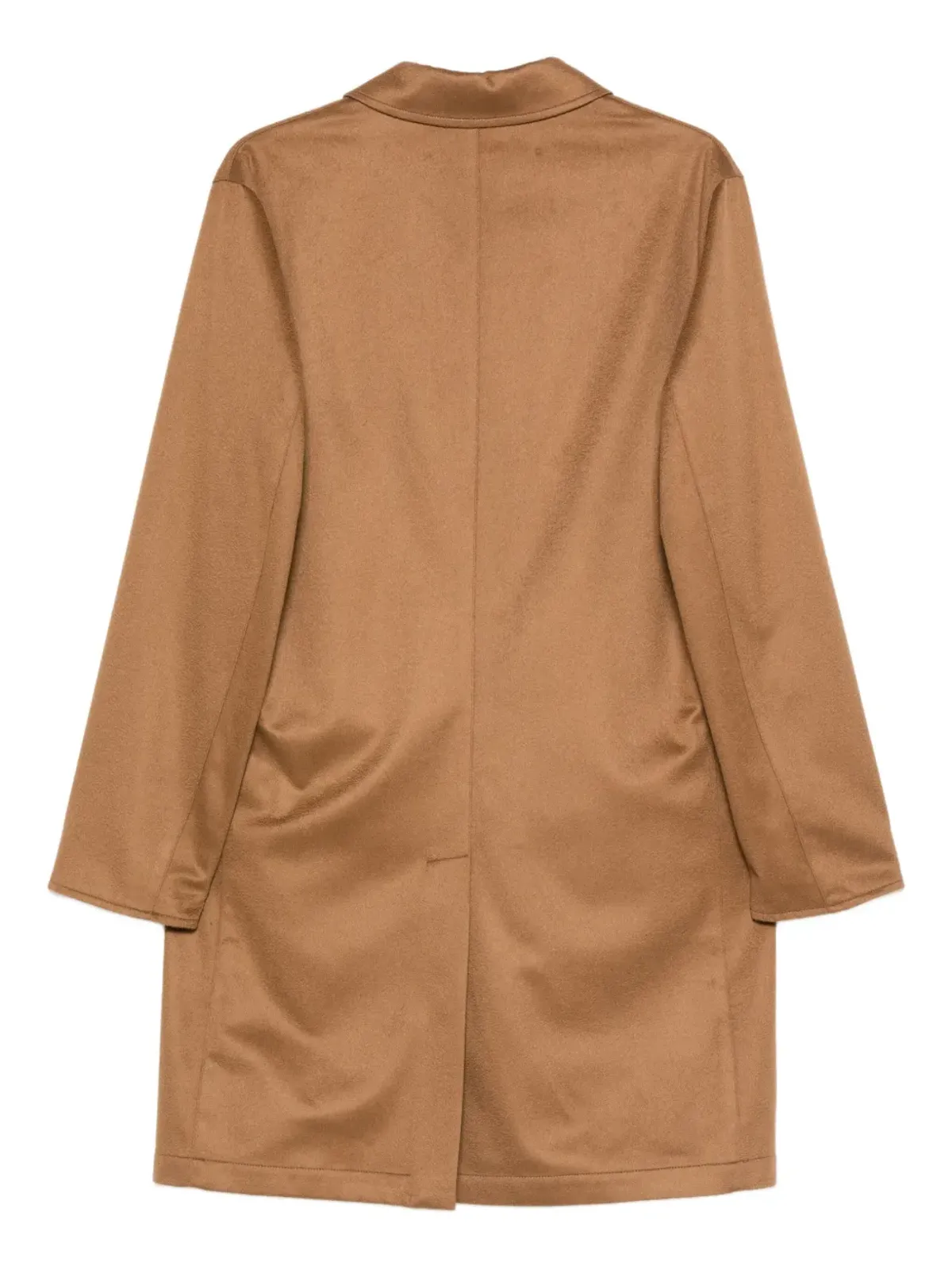 Kired button-fastening cashmere reversible coat - Brown - 画像2