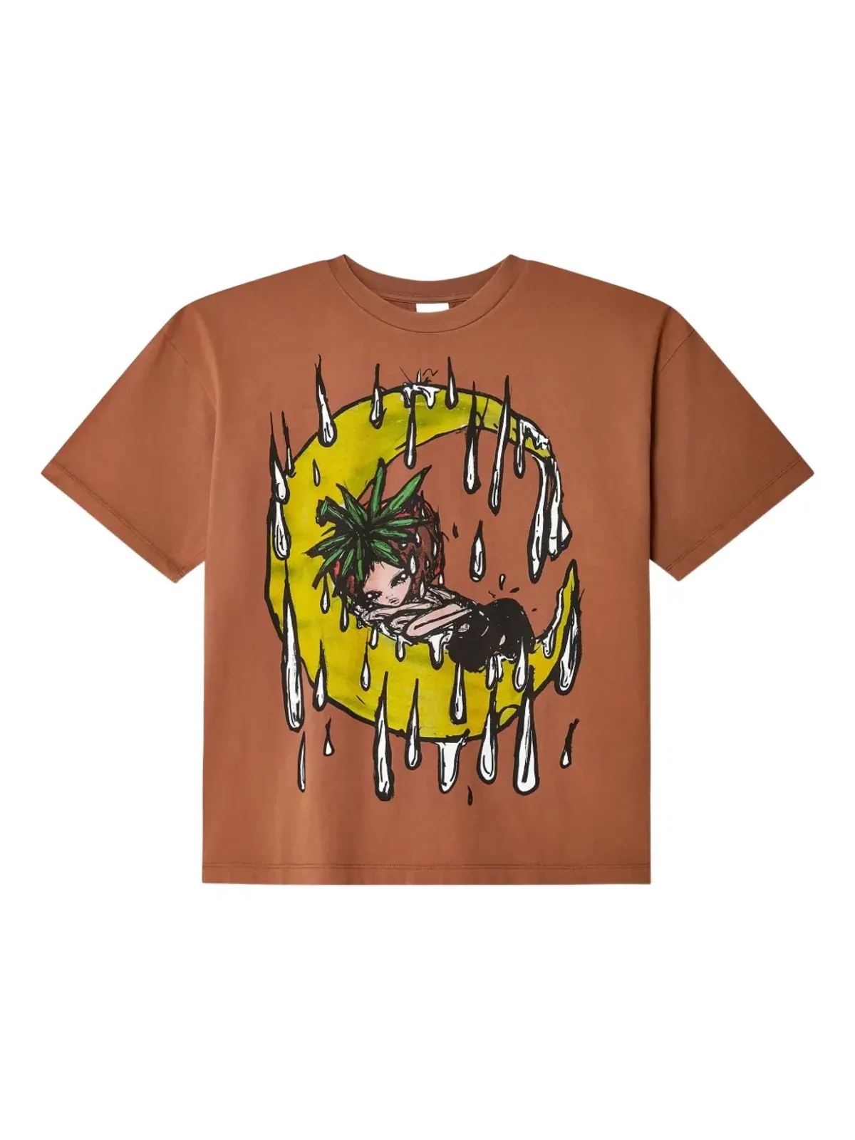 Sky High Farm ムーンプリント コットン Tシャツ - 画像1