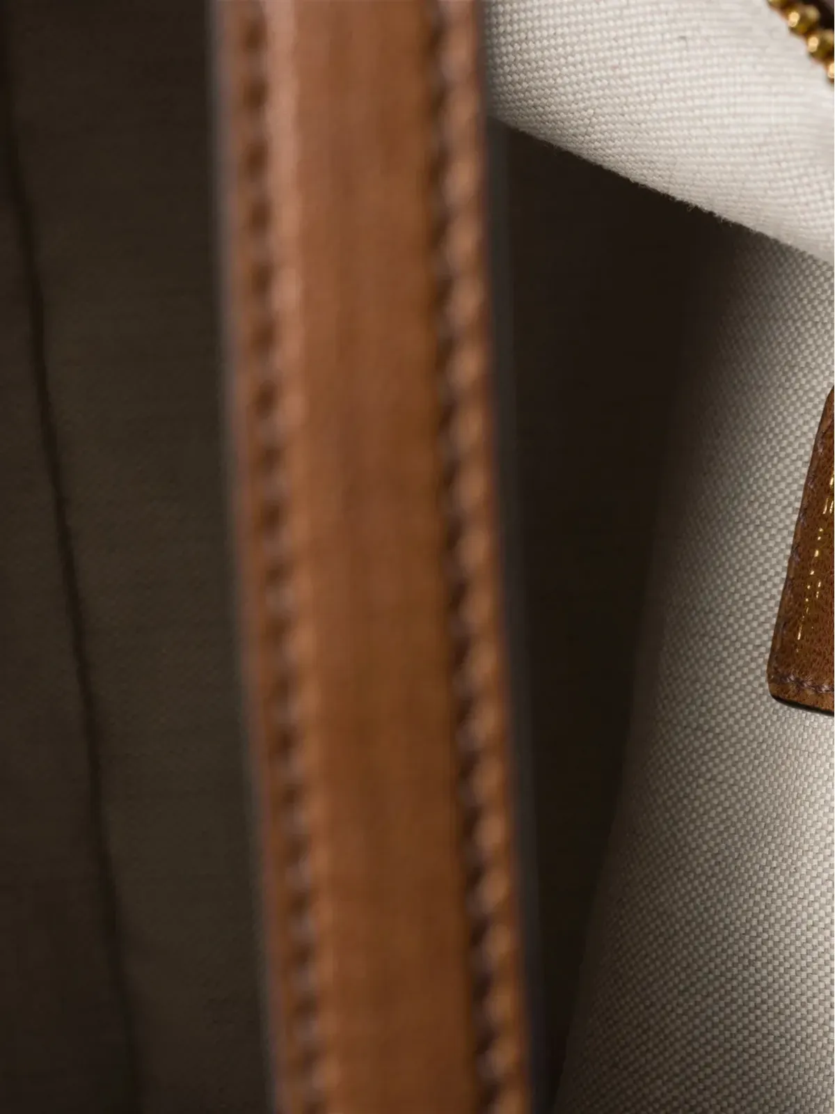 Miu Miu logo-embossed shoulder bag - Brown - 画像4