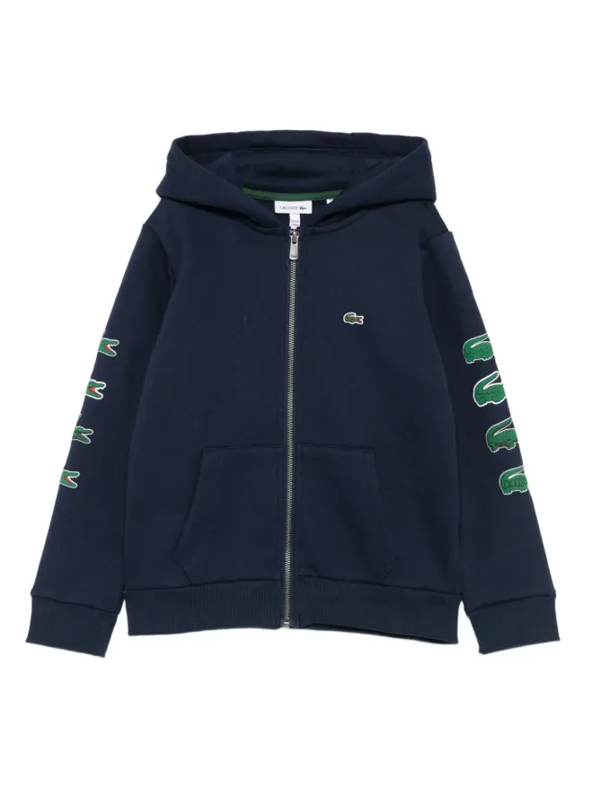 Lacoste Kids Lacoste Kids ロゴパッチ ジップアップパーカーの商品画像