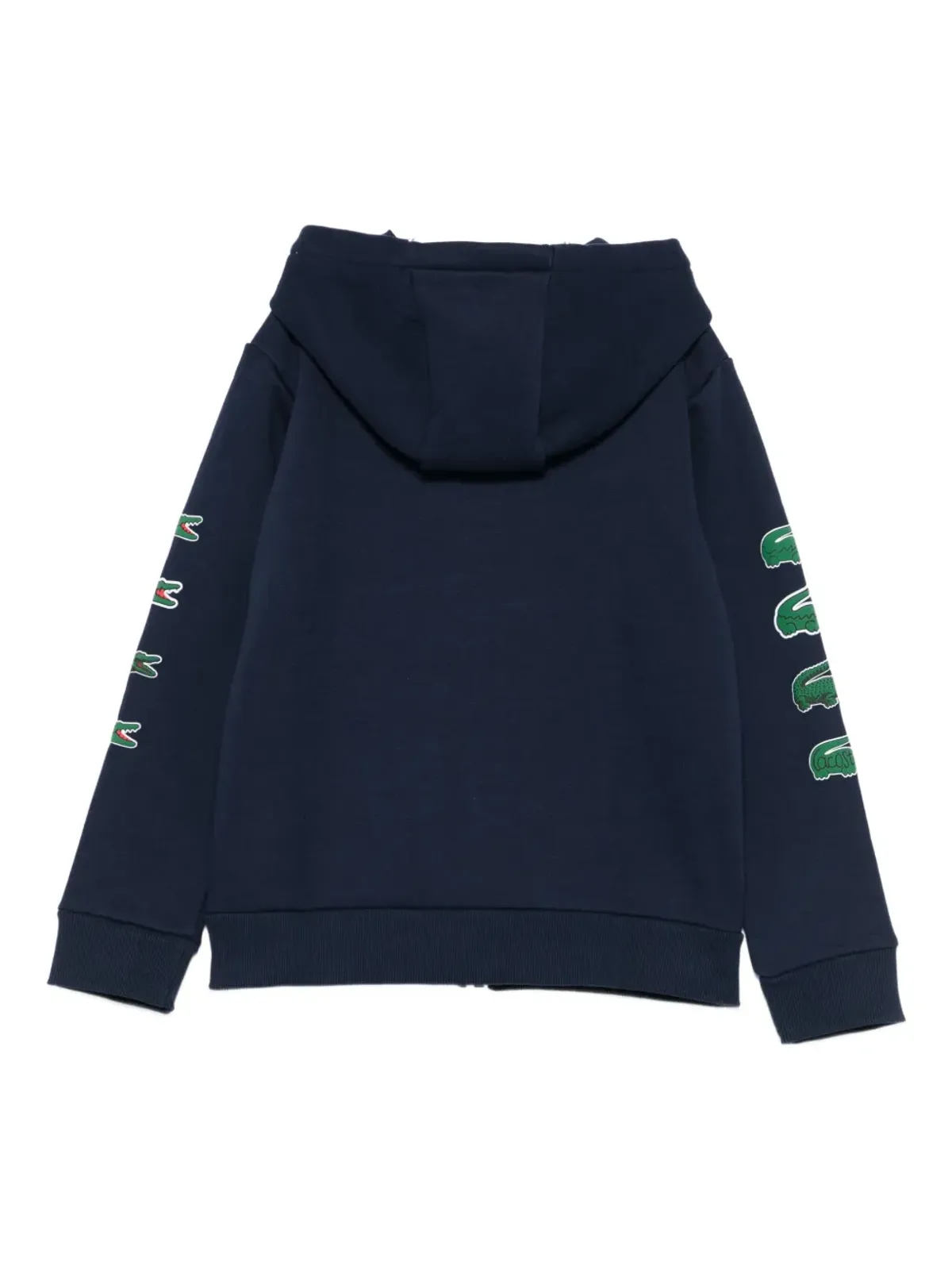 Lacoste Kids ロゴパッチ ジップアップパーカー - 画像2
