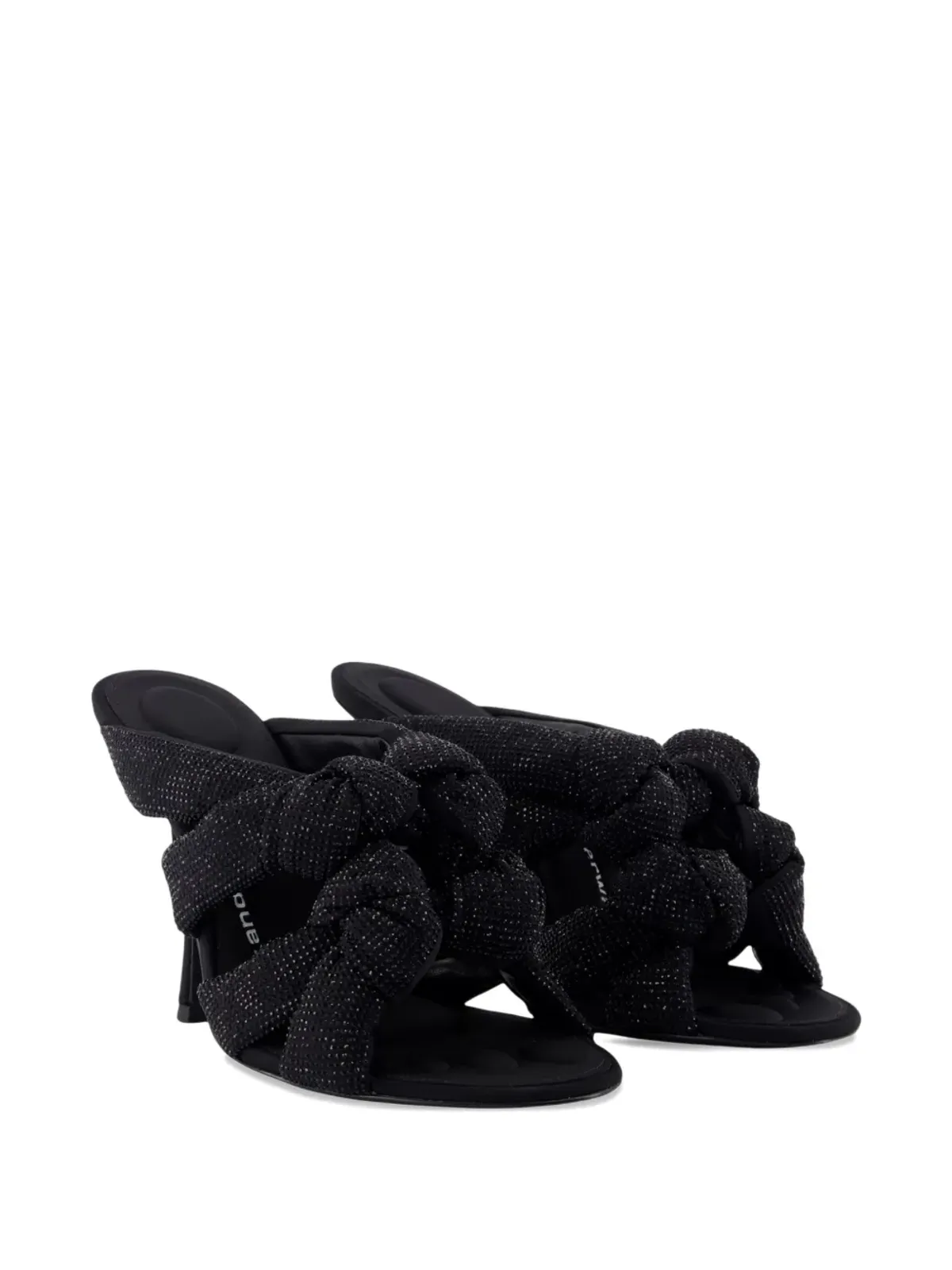 Alexander Wang 結び目ディテールのサンダル - ブラック - 画像2