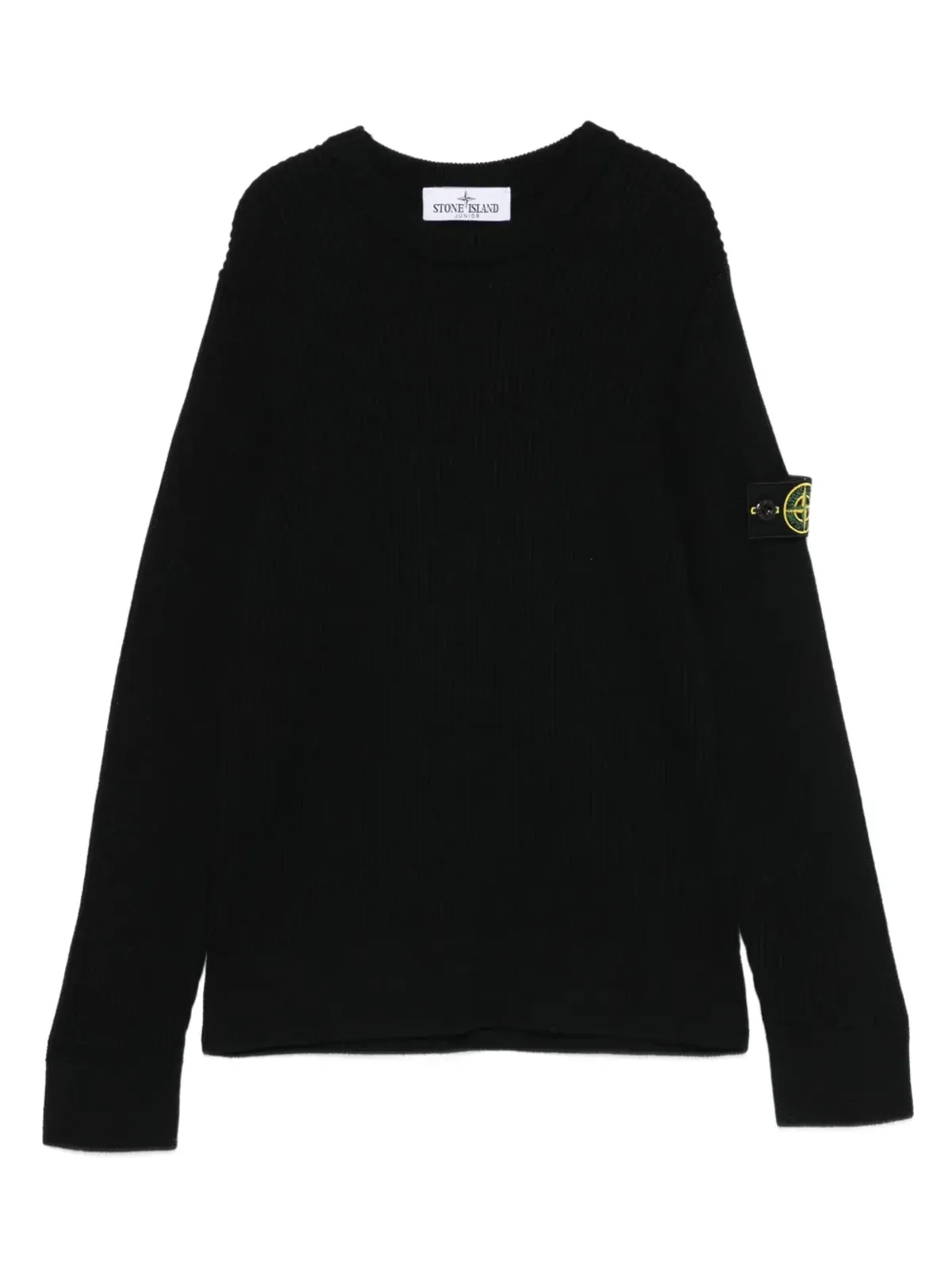 Stone Island Junior ウールセーター ブラック - 画像1