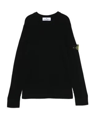 Stone Island Junior ウールセーター ブラック - サムネイル1