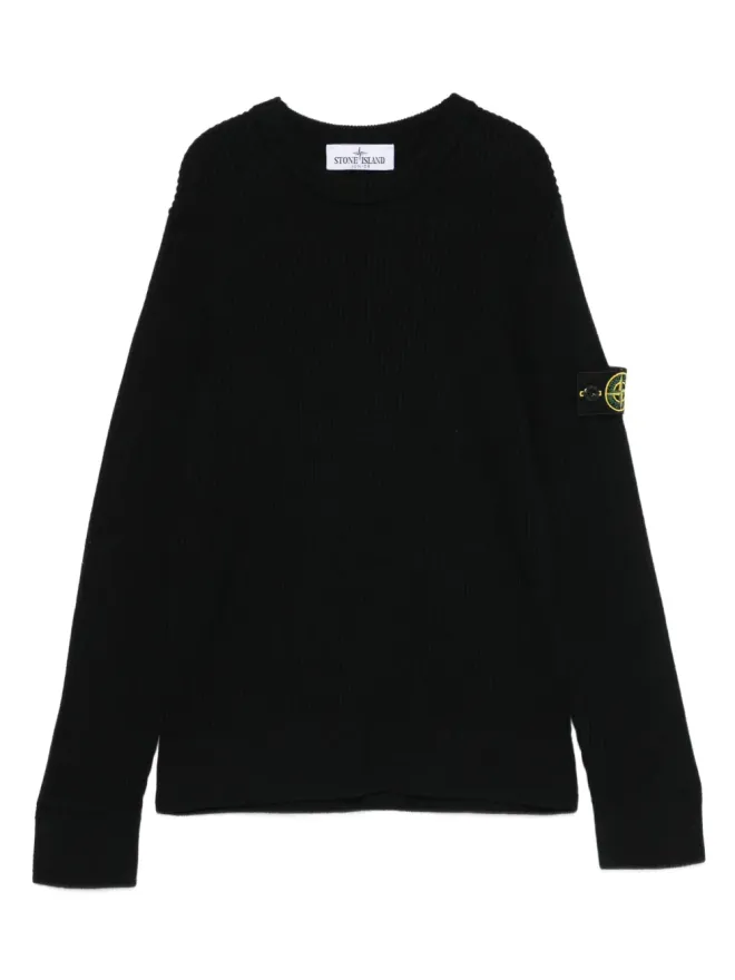 Stone Island Junior Stone Island Junior ウールセーター ブラックの商品画像