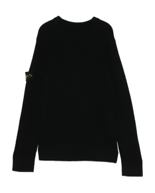 Stone Island Junior ウールセーター ブラック - サムネイル2
