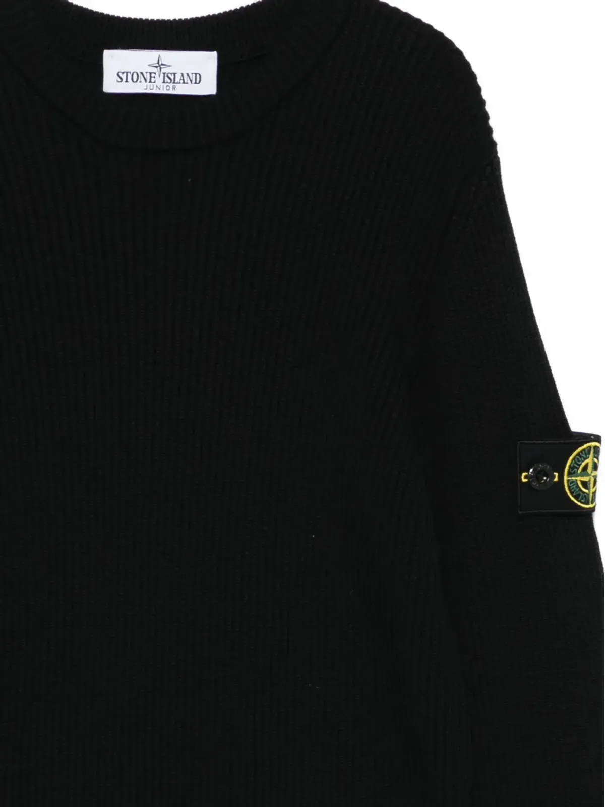 Stone Island Junior ウールセーター ブラック - 画像3