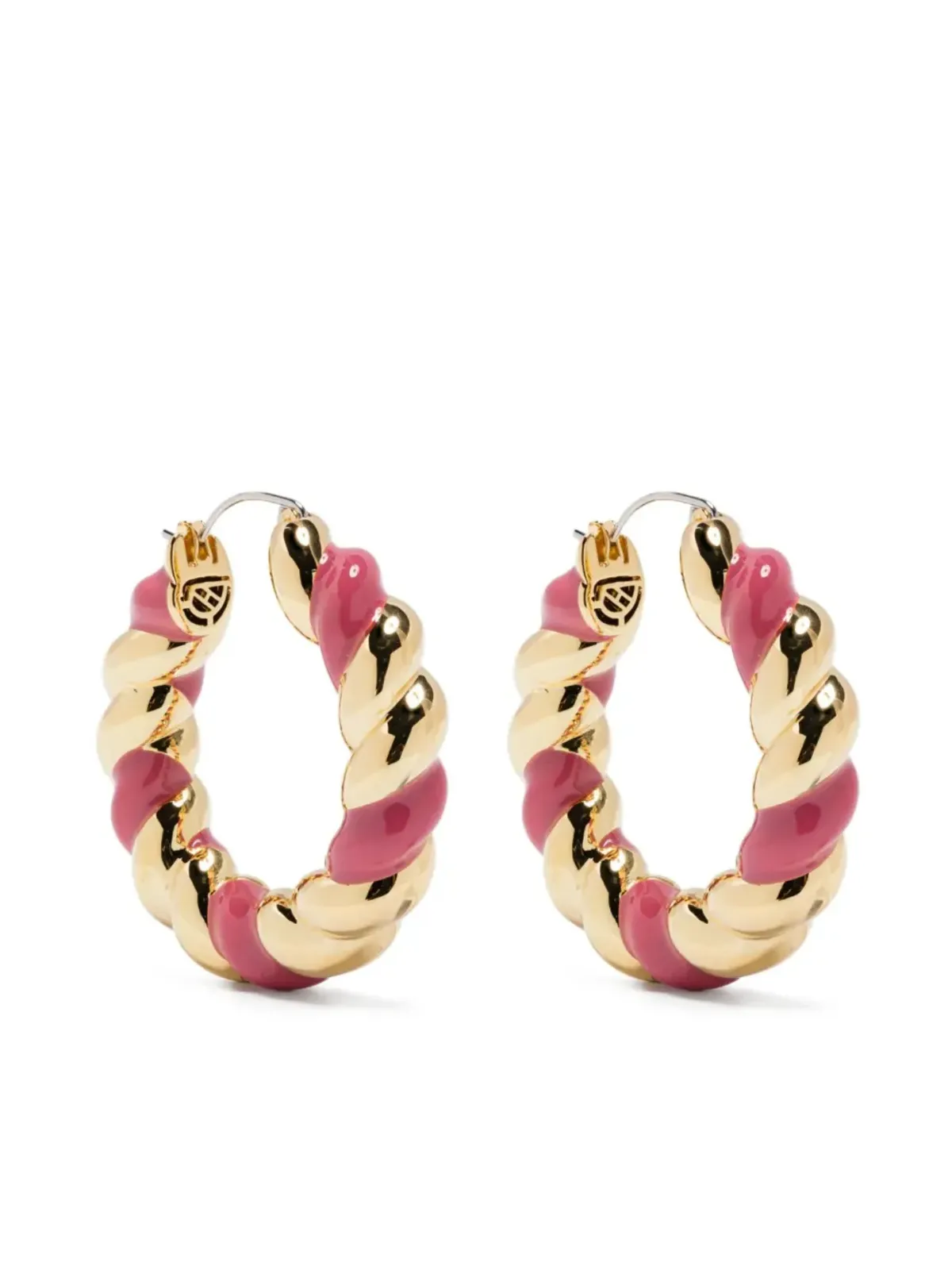 Eddie Borgo enamel rope hoops - Gold - 画像1