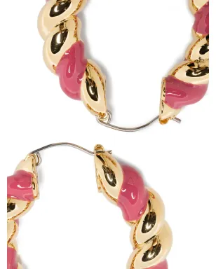 Eddie Borgo enamel rope hoops - Gold - サムネイル3