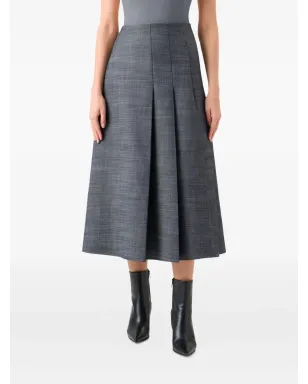 Akris Pleated Skirt - Grey - サムネイル2