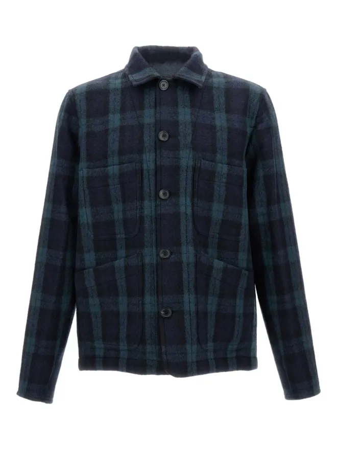 PS Paul Smith PS Paul Smith チェックウールオーバーシャツの商品画像