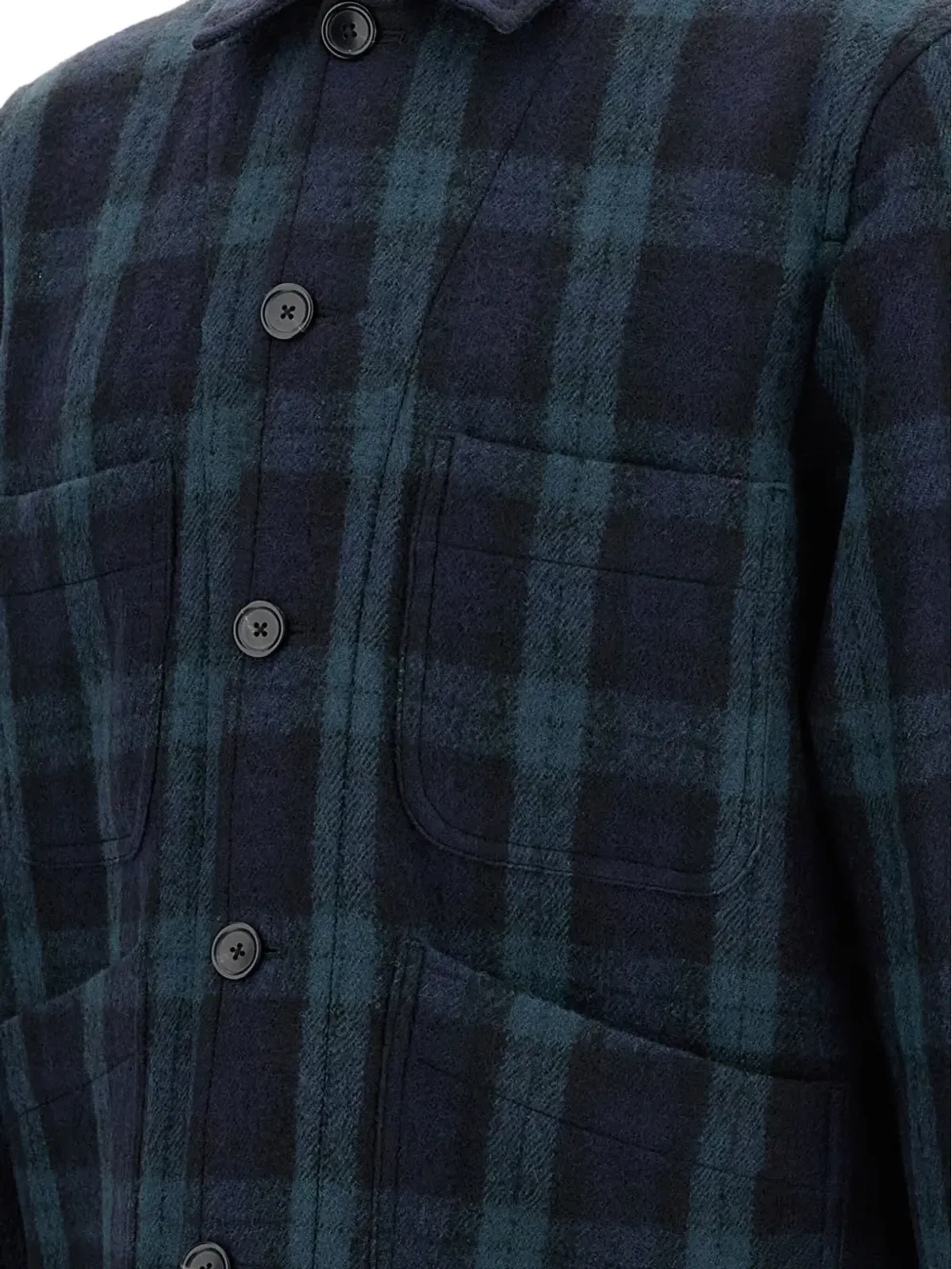 PS Paul Smith チェックウールオーバーシャツ - 画像2