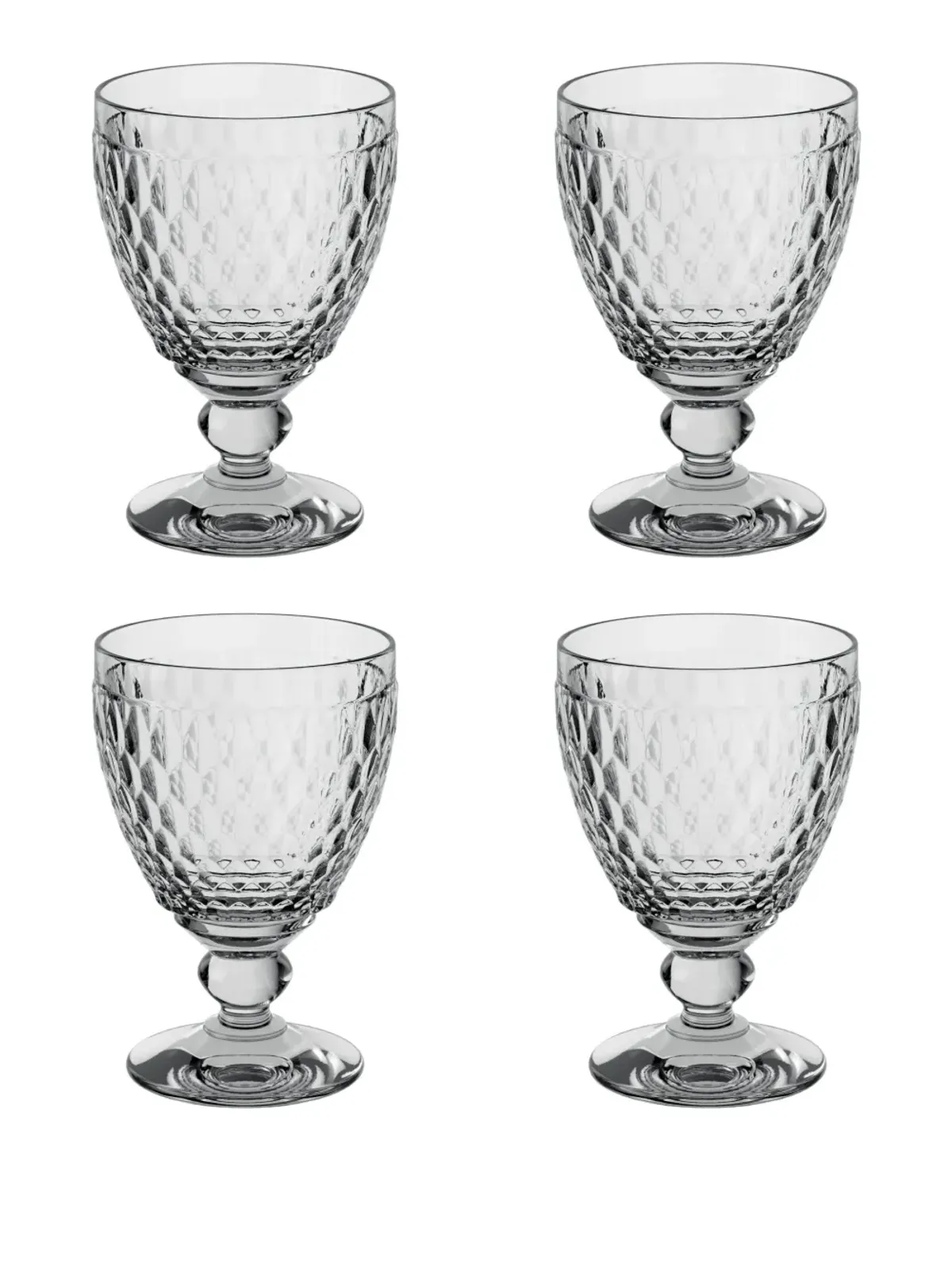 Villeroy & Boch Acqua Boston ステムグラス（4点セット） - 画像1