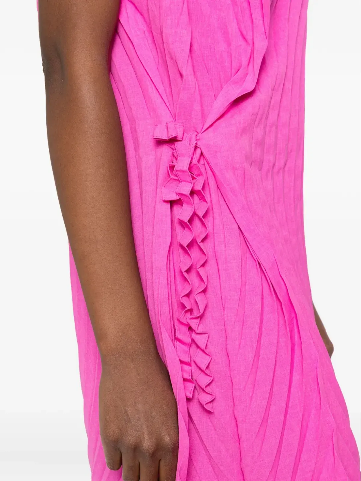 Issey Miyake プリーツタイドレス - 画像5
