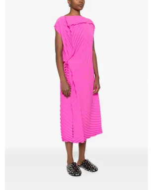 Issey Miyake プリーツタイドレス - サムネイル3