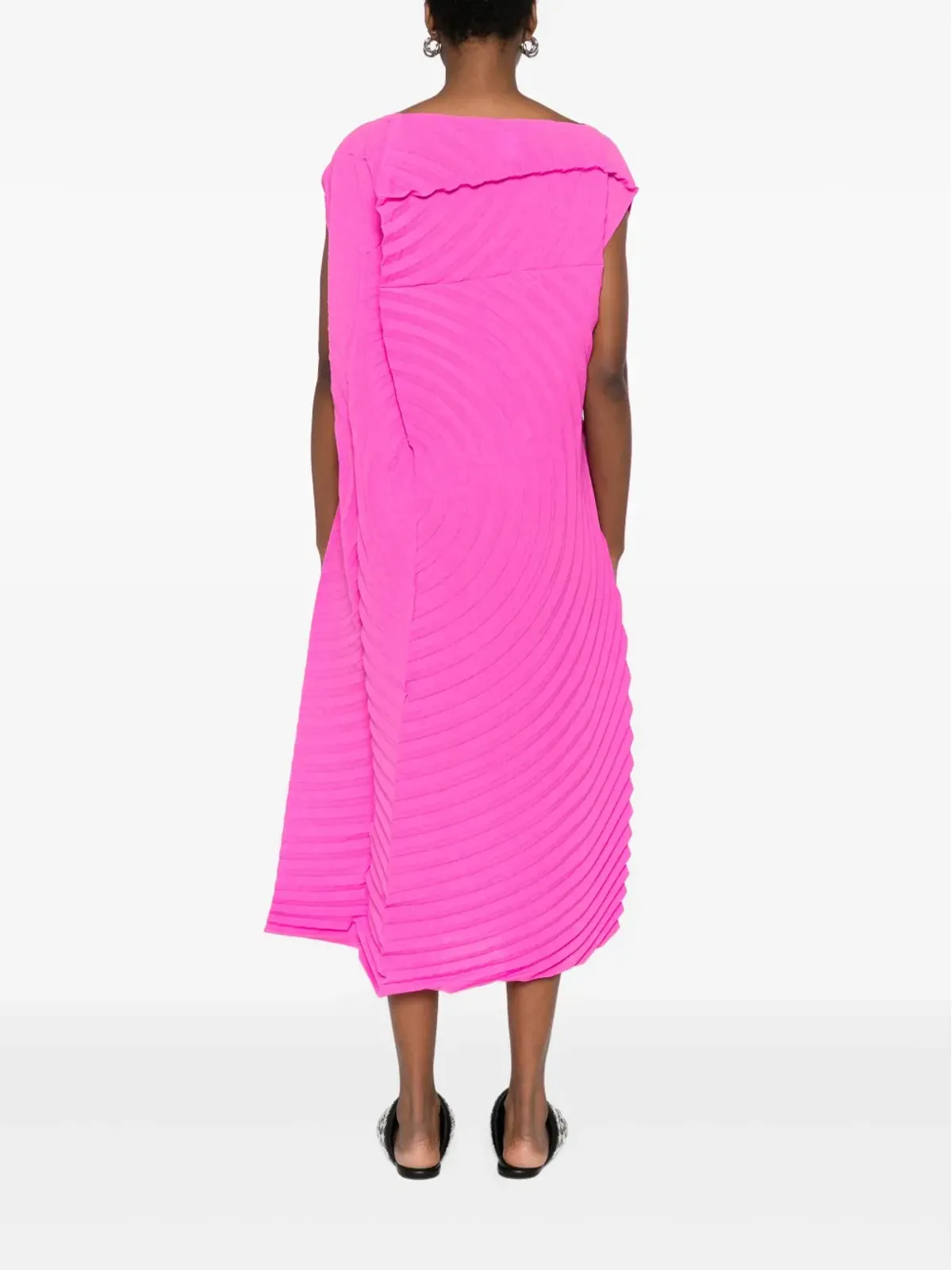 Issey Miyake プリーツタイドレス - 画像4