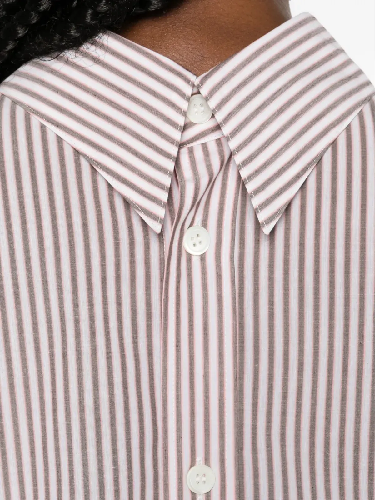 Issey Miyake ストライプシャツ - Pink - 画像5