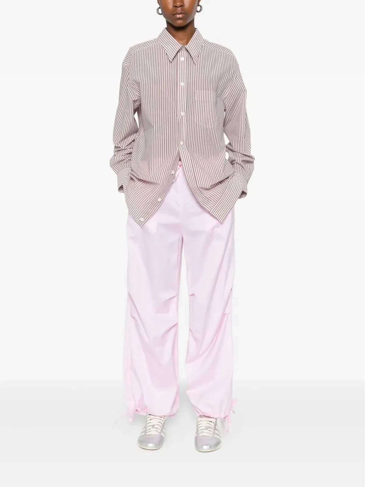 Issey Miyake ストライプシャツ - Pink - 画像2