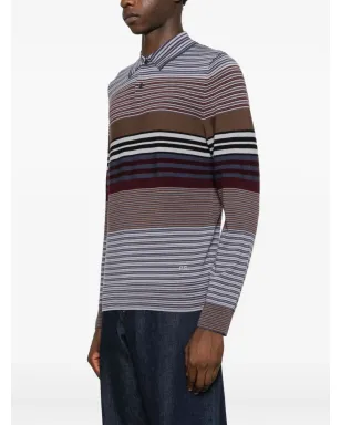 PS Paul Smith ストライプポロシャツ - パープル - サムネイル3