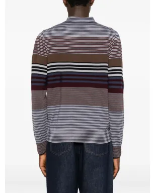 PS Paul Smith ストライプポロシャツ - パープル - サムネイル4